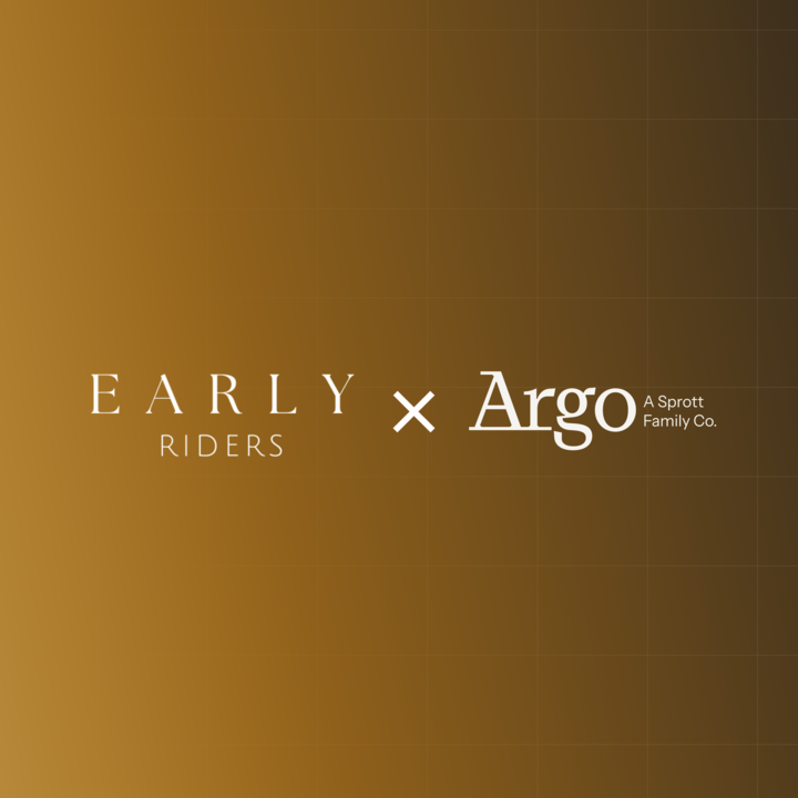 Early Riders Leads Seed Round in Argo to Build Out Sound Money Infrastructure Focus