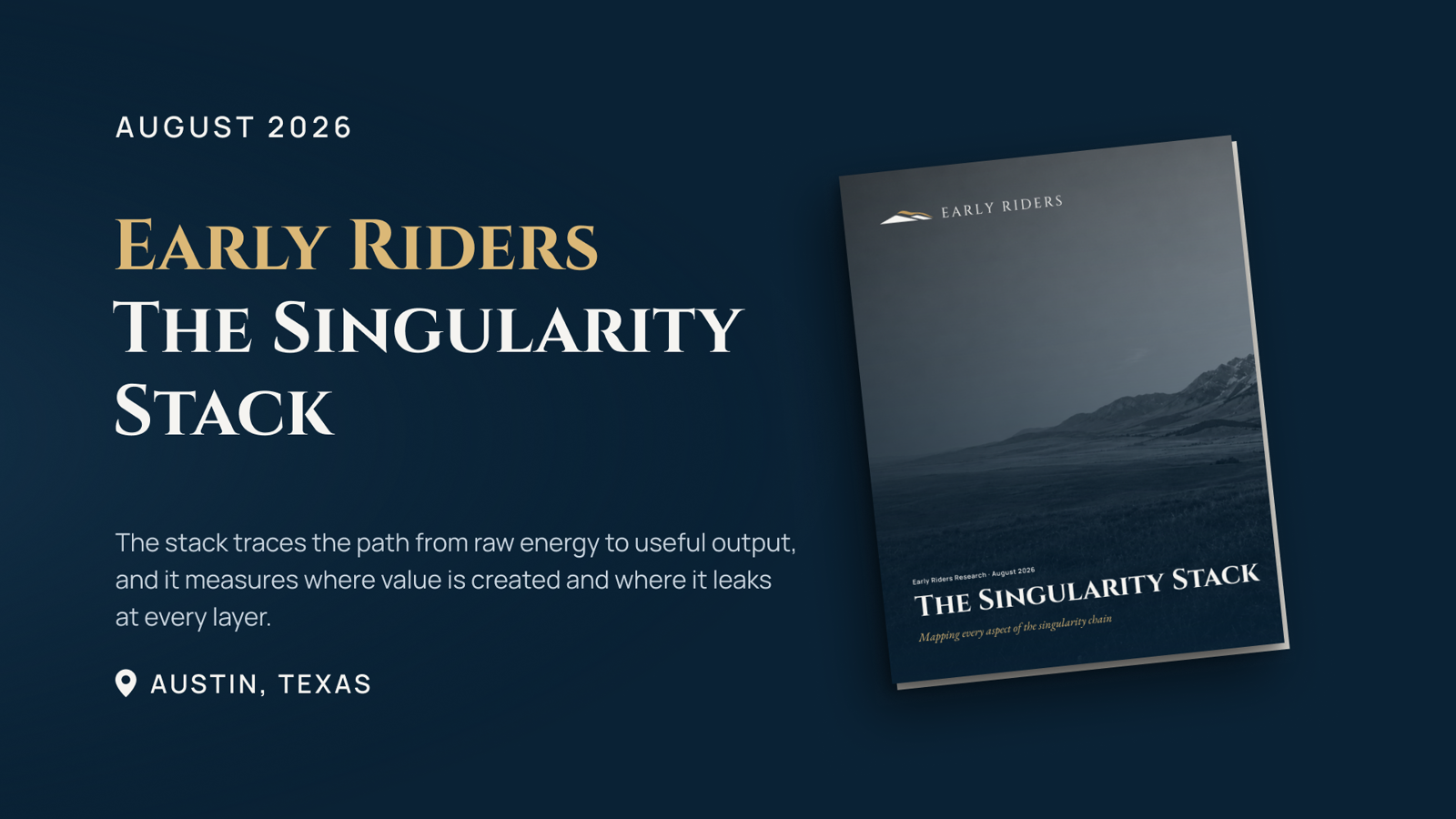 The Singularity Stack report cover